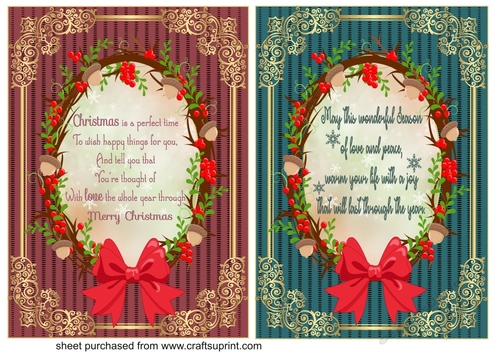 2 Christmas verse card fronts 3