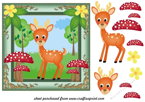 All about the woodland card front 1