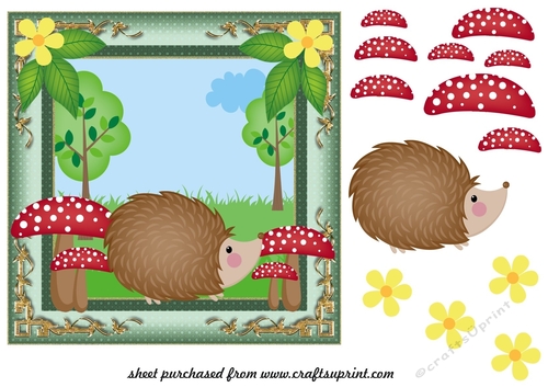 All about the woodland card front 3
