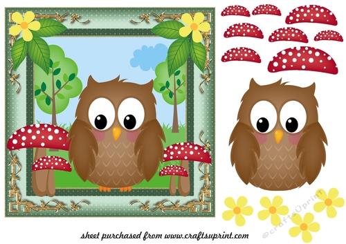 All about the woodland card front 4