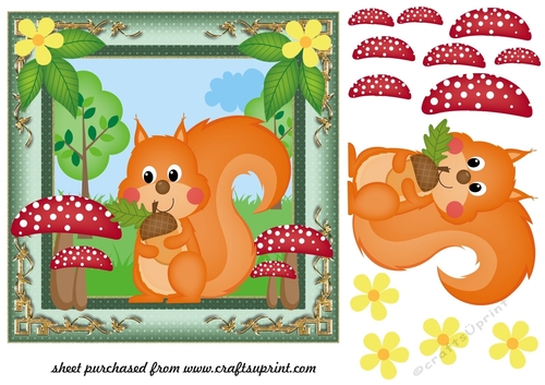 All about the woodland card front 5