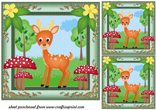 3 All about the woodland card fronts/toppers 1