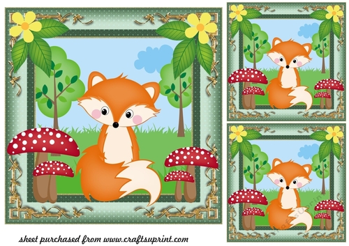 3 All about the woodland card fronts/toppers 2