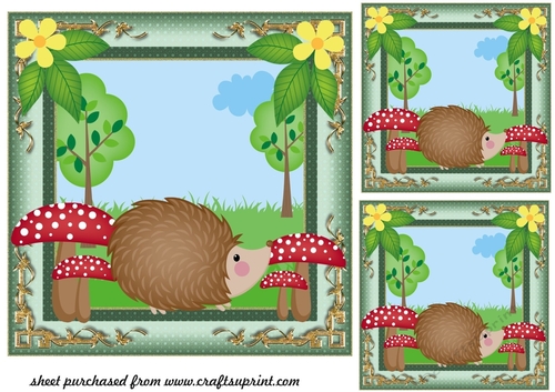 3 All about the woodland card fronts/toppers 3