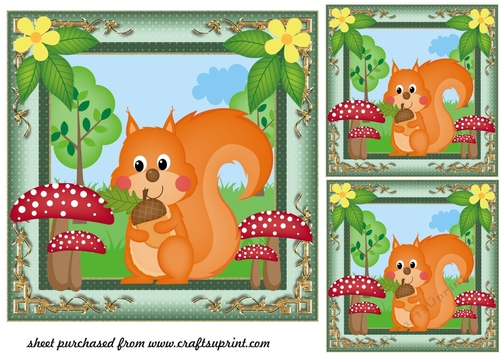 3 All about the woodland card fronts/toppers 5