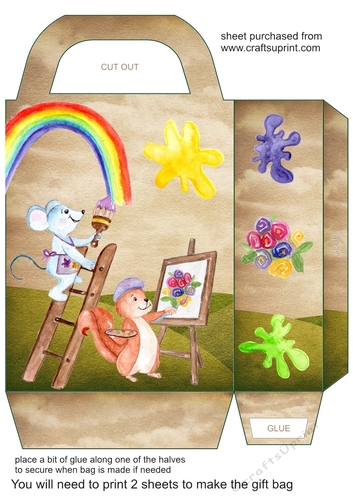 Woodland artist gift bag 1
