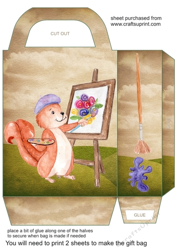Woodland artist gift bag 2