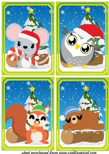 4 Winter woodland toppers 2