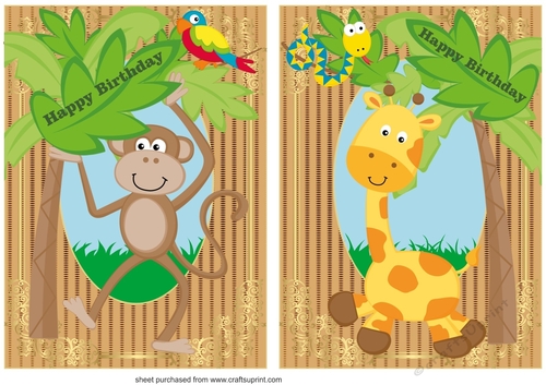 2 Cute jungle card fronts 2