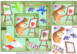 Hedgehog all about the art card front