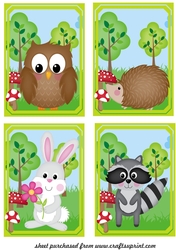 4 Woodland animal toppers 2