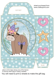 Christmas donkey gift bag 2
