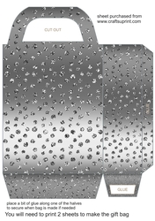 Silver bling gift bag 3