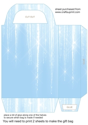 Blue icicle gift bag 1