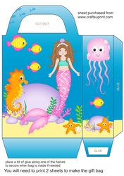 Little mermaid gift bag 2