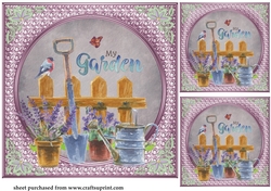3 In my garden card fronts/toppers 3