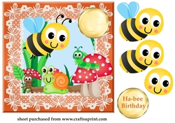 Ha-bee Birthday card front 