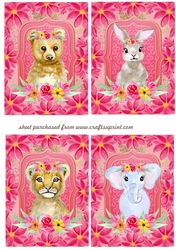 4 Floral animal toppers 1