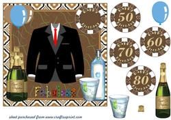 Male age 50-80 birthday card front