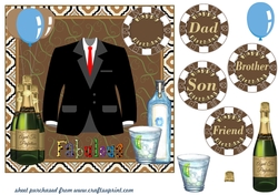 Dad,Son,Brother,Friend card front