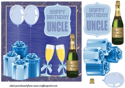 Uncle Birthday card front