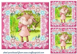 3 Take time to smell the flowers card fronts/toppers 1