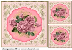 3 Scalloped roses card fronts/toppers 1