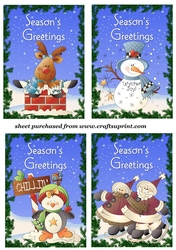 4 Christmas character toppers