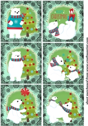 6 Polar bear toppers(pg)