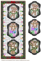 Christmas critters trio card front 1