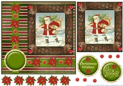 Vintage Santa card front 5