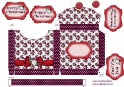 Christmas poinsettia purse