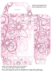 Floral border gift bag 1