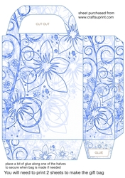 Floral border gift bag 8