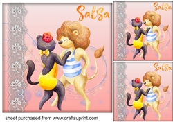 3 Salsa card fronts/toppers