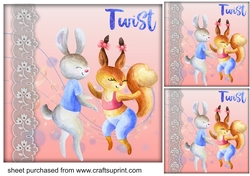 3 Twist card fronts/toppers