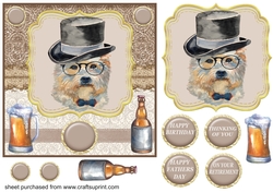 Hipster pup card front 1