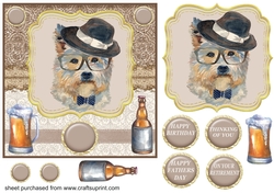 Hipster pup card front 2
