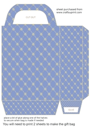 Gold flower lattice gift bag 20