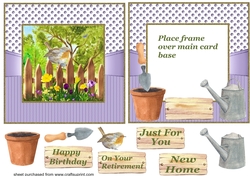 Floral multi occasion framed card front