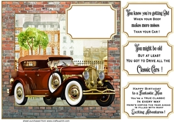 Classic car card front 1