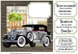 Classic car card front 2