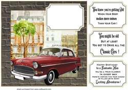 Classic car card front 3