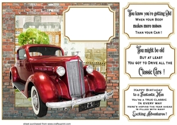 Classic car card front 4