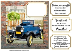 Classic car card front 6
