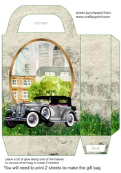Vintage car gift bag 2