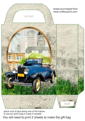 Vintage car gift bag 5