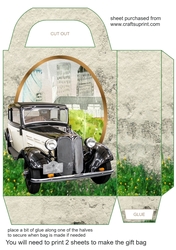 Vintage car gift bag 8