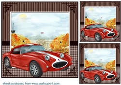 3 British vintage car card front/toppers 4