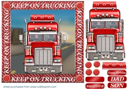 Red wagon card front